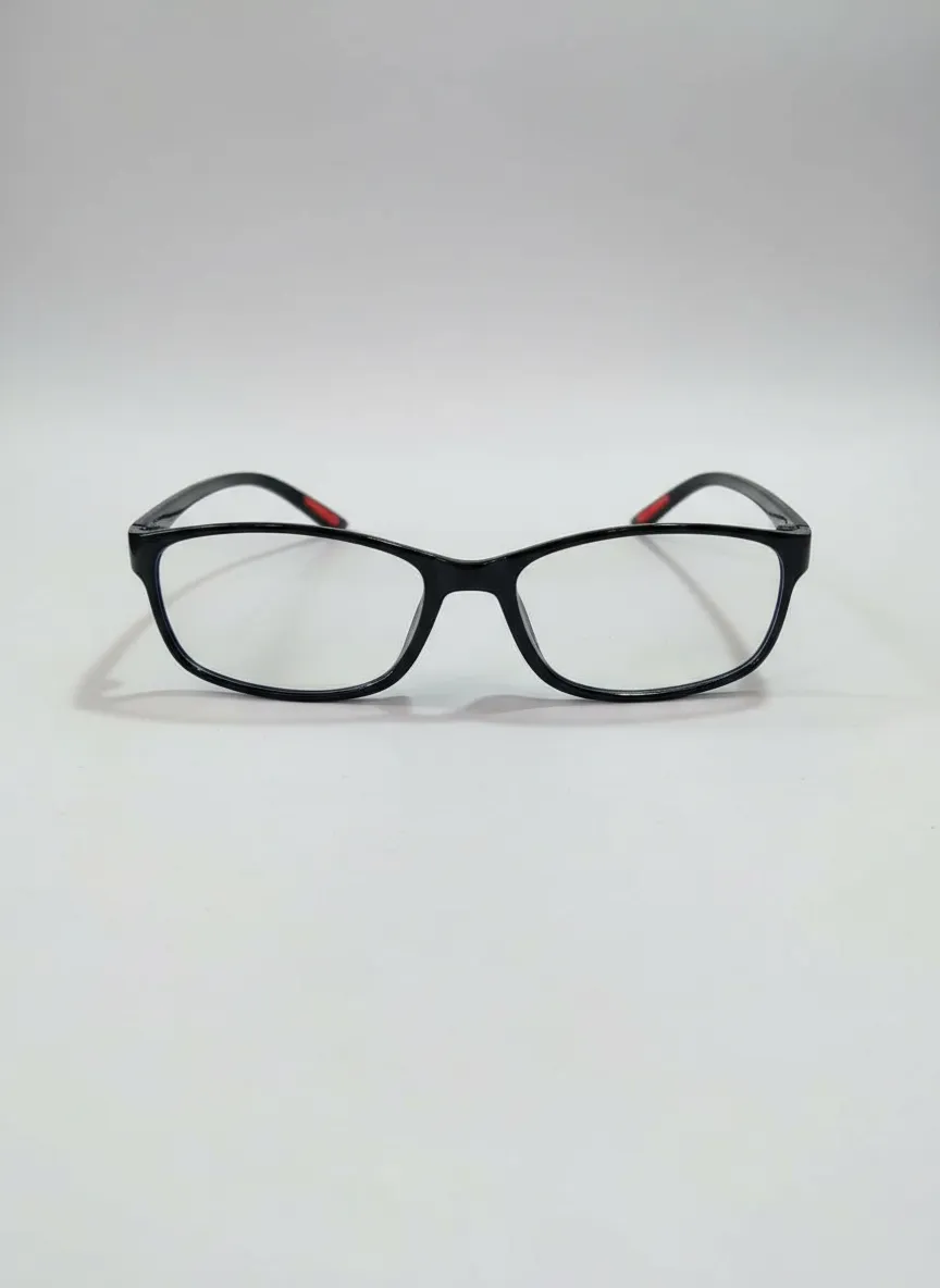 The Urban Redline - Premium Black Eyeglasses - Eyeglasses - Black Frame | Torongo